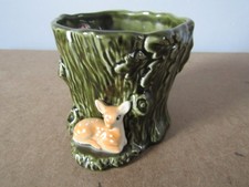 Sylvac    No  4287    Deer  Bambi  Plant Pot    10cm Tall   x   13cm Wide