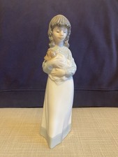 NAO by Lladro Girl with Puppy