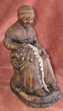 Vintage German Wax Figurine