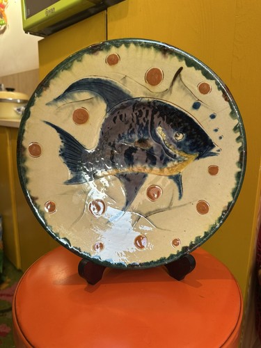 Large spanish pottery bowl - large,