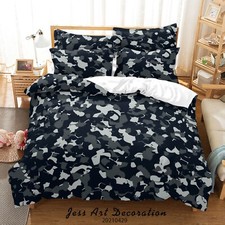 3D Camouflage Pattern Quilt Cover Set Bedding Sets Pillowcases