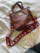 Coach Burgundy Mini Tote