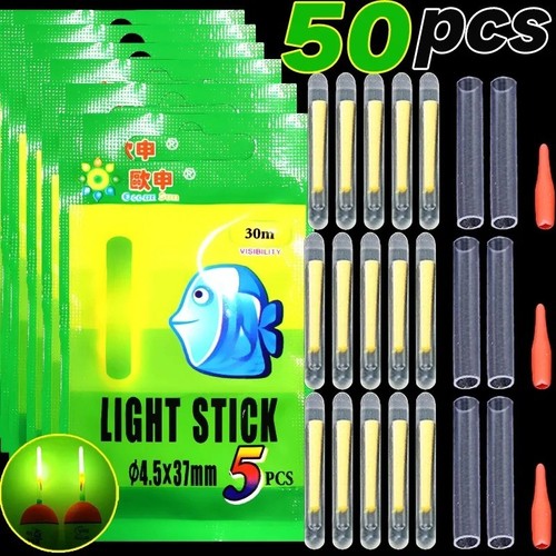 Fishing glow sticks - glow, 50/100pcs