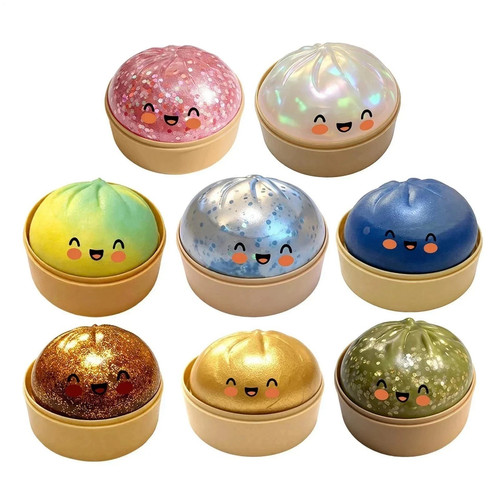 Rare glitter dumpling squishy - glitter,