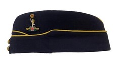 Royals Signals Officers Side Hat / Forage Cap Army Style with Badge - NEW