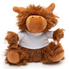Highland Cow Plush Keyring (Personalisable)