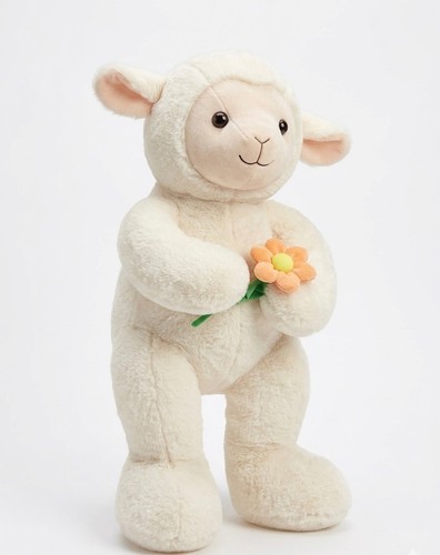 Soft creamy white lamb plush - lamb,