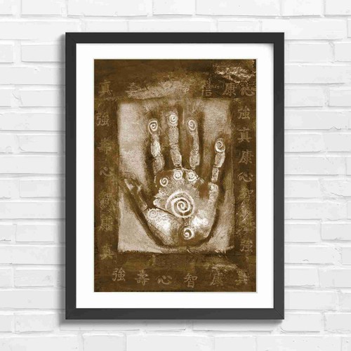 Chinese hand art sepia - chinese,