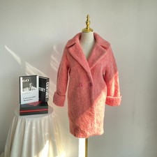 Vintage Pink Mohair-Blend Coat