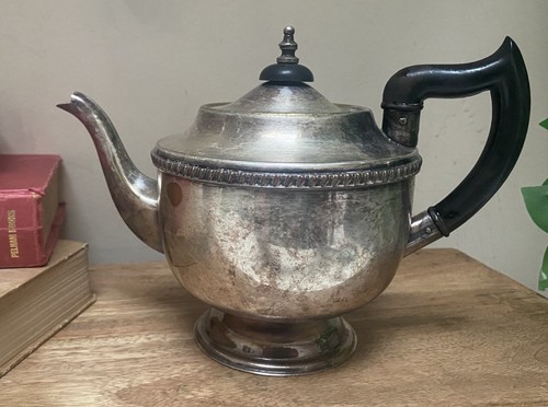Silver plated teapot viners - silver,