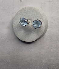 Genuine 4mm Round Aquamarine