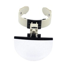 Head Mounted Magnifier Loupe with Lights Magnifying Glass for Cross Stitch