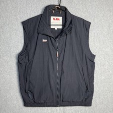 SLAM Vest Mens Size Large Water Repellant Sailing Yachting Crew Vest Navy Blue