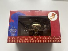 Disney Official Aladdin Gold Ceramic Egg Cup with Lid Great Prop Gift Boxed