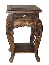 Wooden wrought designer table with drawer home & garden decorative gift item
