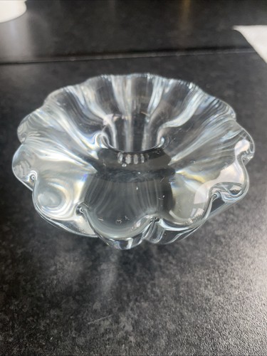 Orrefors glass candle holder - glass,