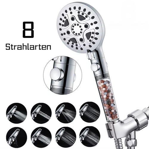 Silver high pressure shower - silver,