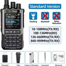 BIN-TOLK BT-8200 PROGRAMMED AIR-BAND PMR ATC MARINE UK AIRPORTS TO YOUR NEEDS