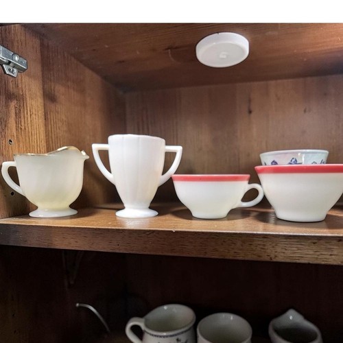 Milk glass bundle - bundle:, of