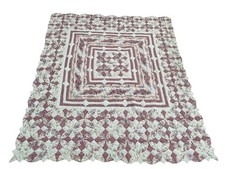 Vintage Glynda Turley Rose Rhapsody Quilt BEDDING BEDSPREAD 72” X 83”