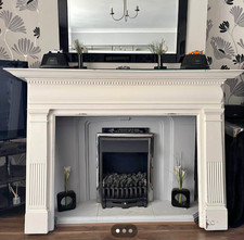 Solid wood fire surround
