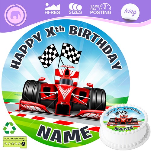 Car cake topper racing - car,
