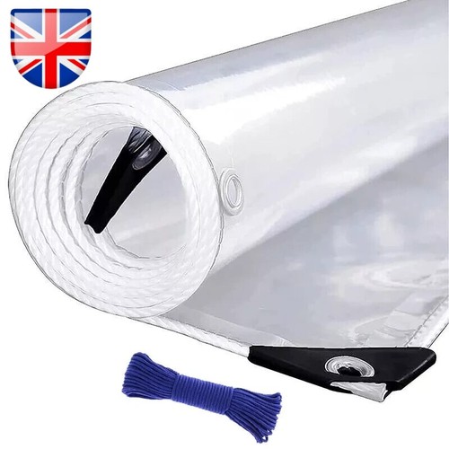 Clear heavy duty tarpaulin - clear,