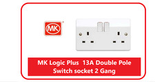 MK Logic Plus 13A 2 Gang