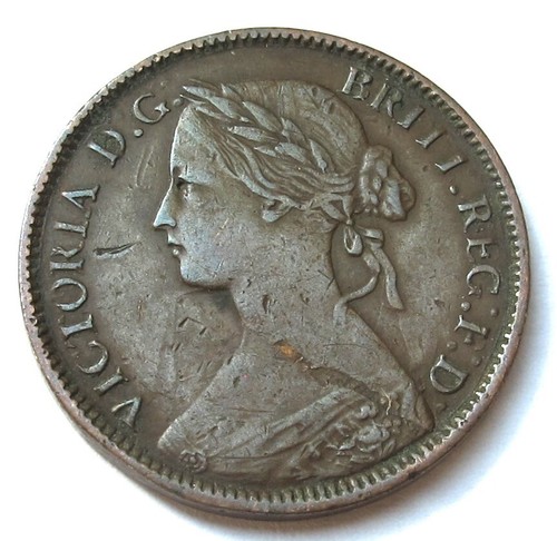 1860 farthings old - x,