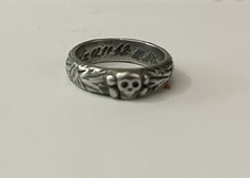 Ss Deaths Head Ring. Totonkopf Ring Nazi German Ww2