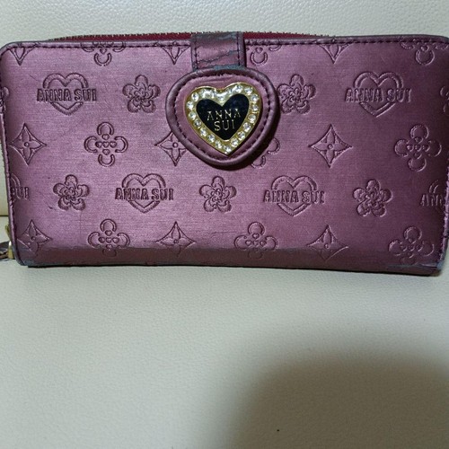 Anna sui long wallet - long, heart