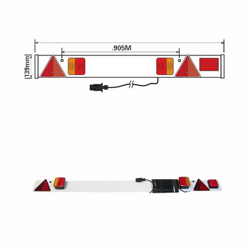Trailer led lighting - trailer, board