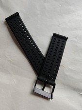  Silicone watch strap 22mm For Suunto Vertical Titanium,  black colour strap 