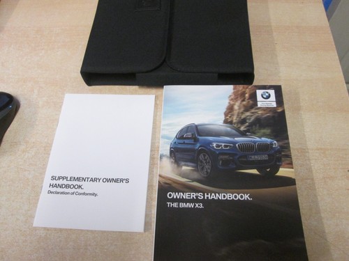 Bmw owners pack handbook - x3,