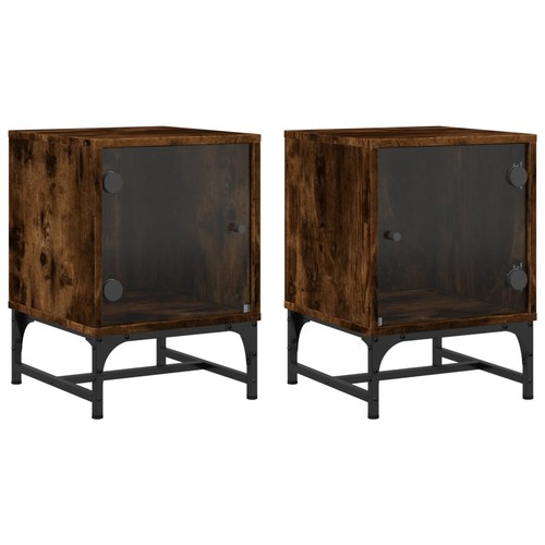 Bedside cabinets with glass - bedside,