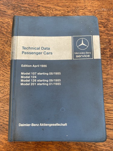 Mercedes technical book 1986 - mercedes,