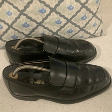 Grenson Gordon Scott Black leather mens shoes  UK 8.5 f Dainite soles  fab 