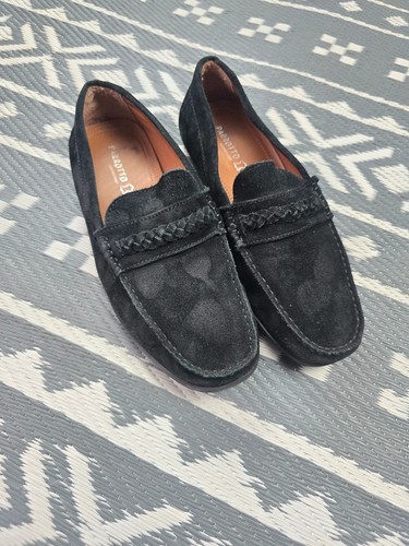 Parrotto black suede loafers - black,