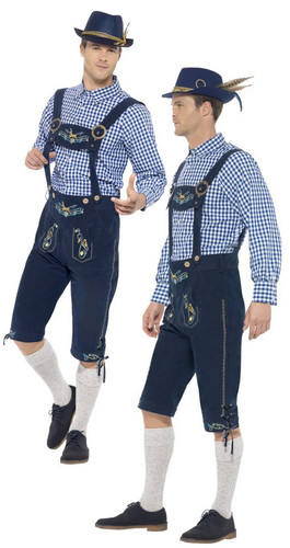 Mens deluxe lederhosen fancy - deluxe,