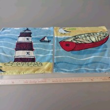 Pair of Blue Red Lighthouse /