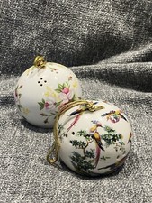 Bone China Hanging Vintage Pomander Ball Bundle Royal Windsor Victoria China