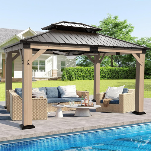 Cedar wood gazebo - x,