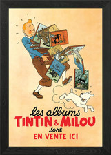 Tintin Milou Adventure Framed