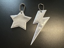 2 x Hi Vis Reflective Keyring