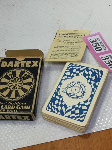 Dartex card game vintage dart - card,