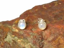 Fiery round moonstone - fiery,