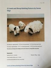 LAMB AND SHEEP KNITTING PATTERN FOR  NATIVITY SCENE