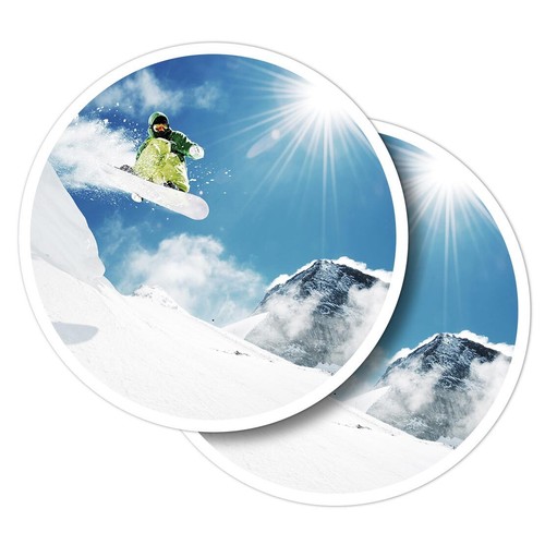 Vinyl stickers snowboard - 2x,