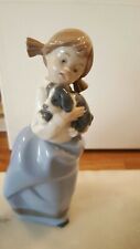 Lladro Nao Girl With Puppy