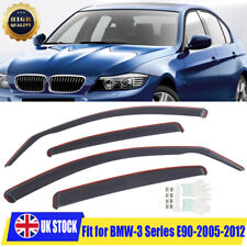 4PCS WIND RAIN DEFLECTORS WINDOW SHEILD FOR BMW E90 3 SERIES 4D Saloon 2005-2012